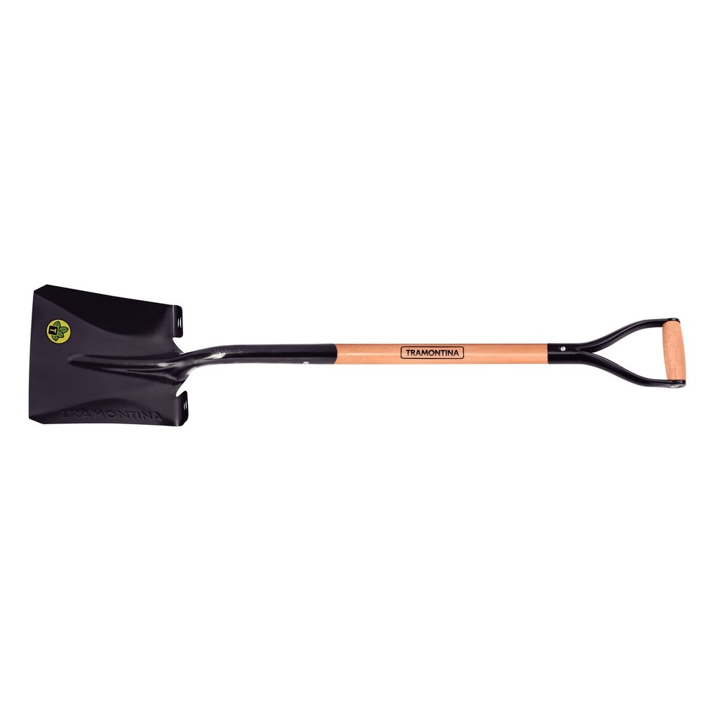 PALA CUADRADA MANGO DE MADERA 74CM - 77417324